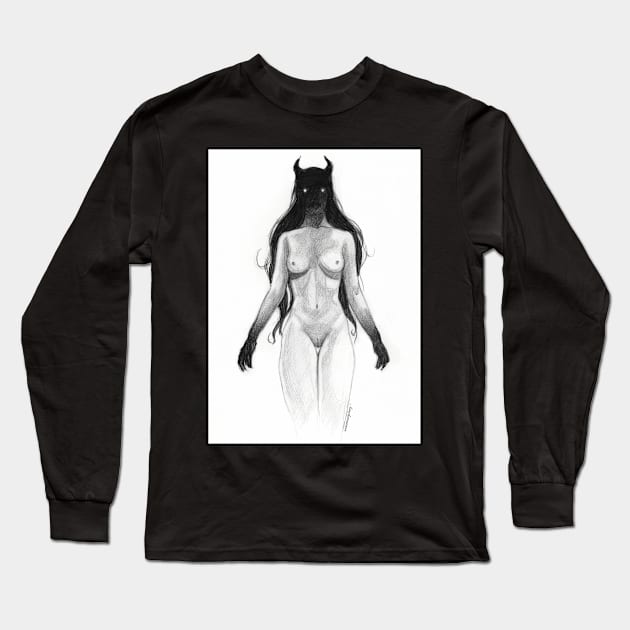 Ansekenamun- Demon Girl art Long Sleeve T-Shirt by Ansekenamun